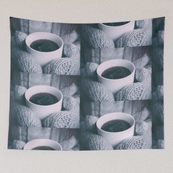 Item preview, A person in mittens holding a cup of hot coffee. designed and sold by DECORBS.