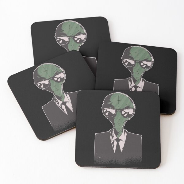 Item preview, Cool Alien in a Suit and Black Glasses designed and sold by solimangomaa.