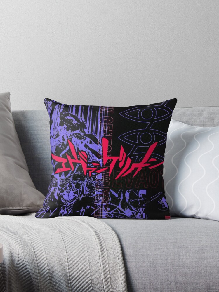 Neon throw outlet pillows