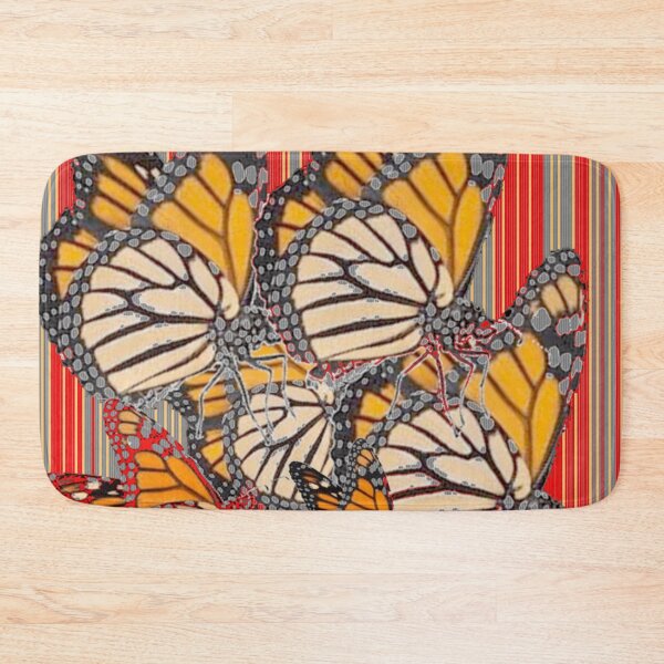 Item preview, RED-GREY PATTERNED MONARCH STYLE ABSTRACT ART designed and sold by sharlesart.