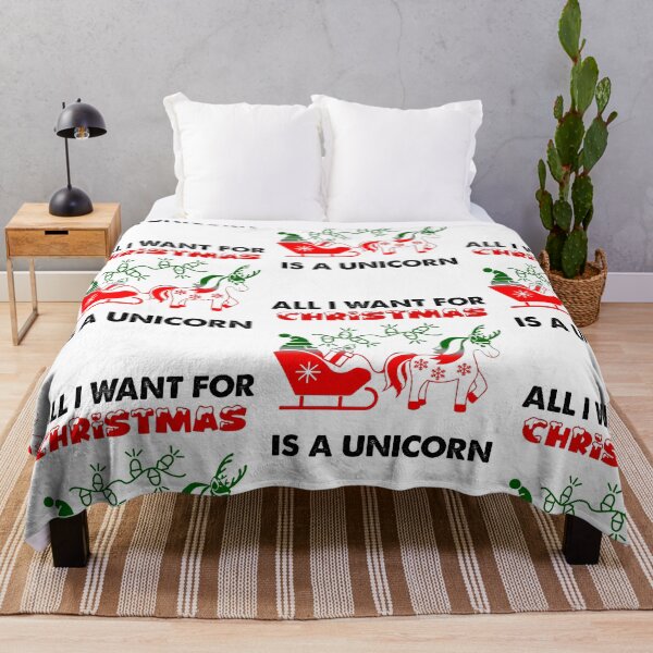 Item preview, All I Want For Christmas Is A Unicorn, Christmascorn designed and sold by SportyDogShop.