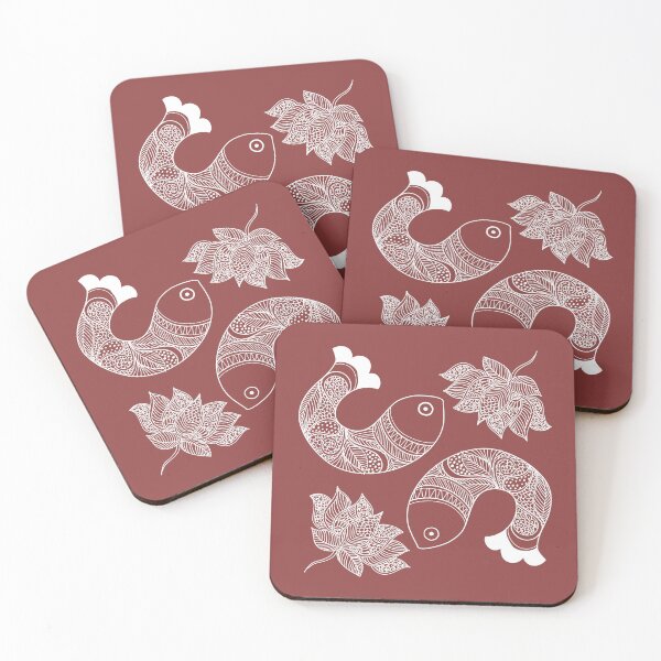 Item preview,  Lotus and Fish in a pond designed and sold by CC-RED.