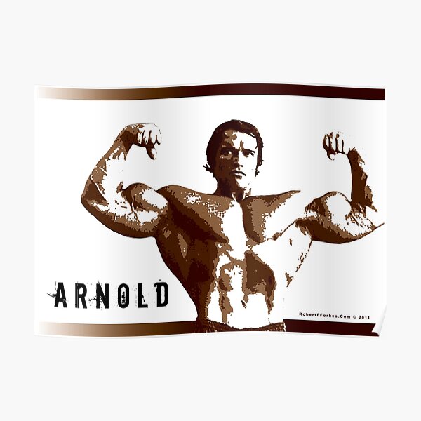 Arnold Schwarzenegger - Front Double Biceps Pose Poster