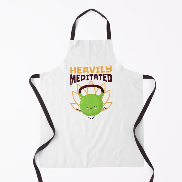 Item preview, Heavily Meditated, Funny Yoga Kettlebell Fitness designed and sold by Maria Garcia.