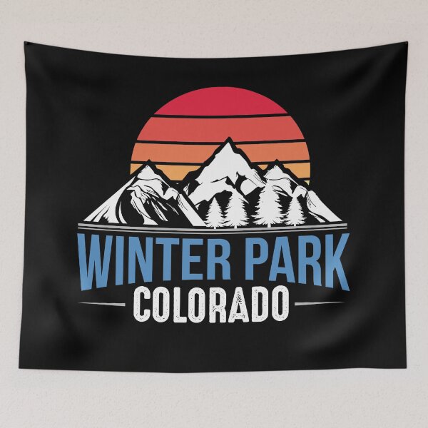 Item preview, Winter Park Colorado wood mountains designed and sold by Pau Baz.