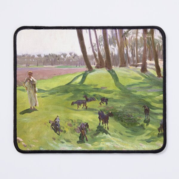 Item preview, Landscape with Goatherd (ca. 1890–1891) by John Singer Sargent designed and sold by Designedbysm.