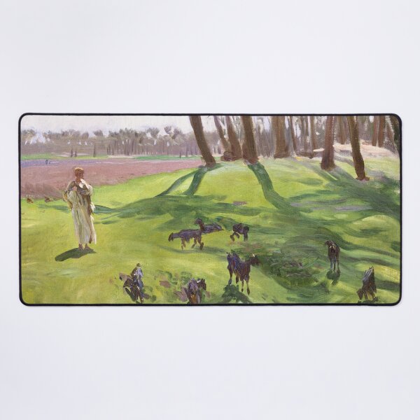 Item preview, Landscape with Goatherd (ca. 1890–1891) by John Singer Sargent designed and sold by Designedbysm.