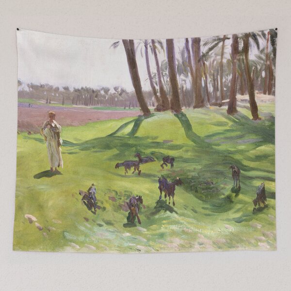 Item preview, Landscape with Goatherd (ca. 1890–1891) by John Singer Sargent designed and sold by Designedbysm.