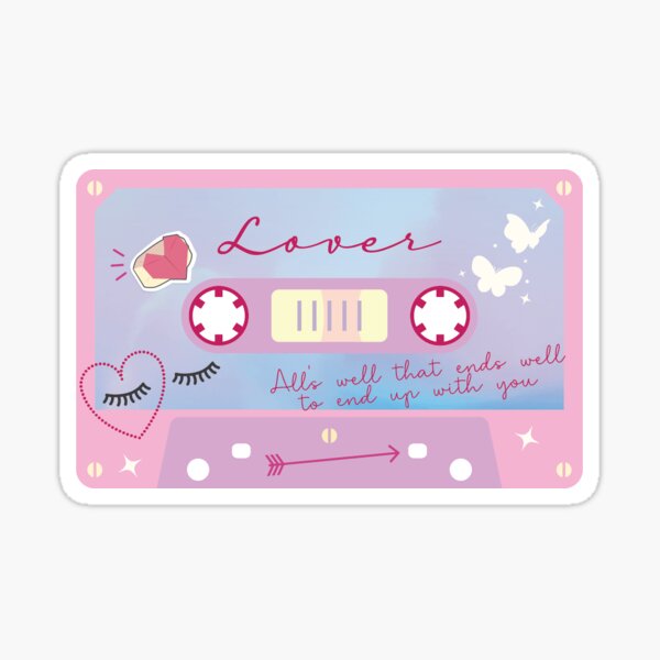 Taylor Swift Mixtape Sticker: Lover Sticker