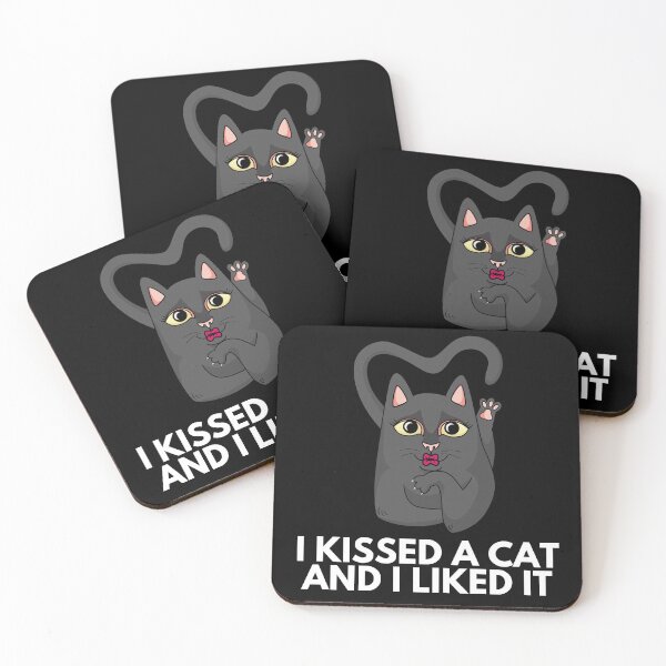 Item preview, I Kissed A Cat And I Liked It - Naughty Sarcastic Funny Irony Sexy Cat Lover Humor designed and sold by Vibbin4Life33.