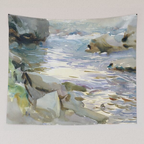 Item preview, Stream and Rocks (ca. 1901–1908) by John Singer Sargent designed and sold by Designedbysm.