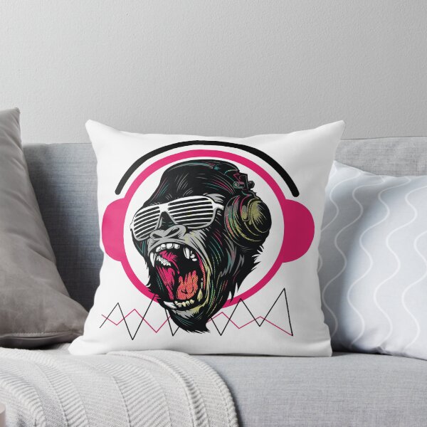 Item preview, DJ monkey, Party Specialist white background designed and sold by coffeeapparel.