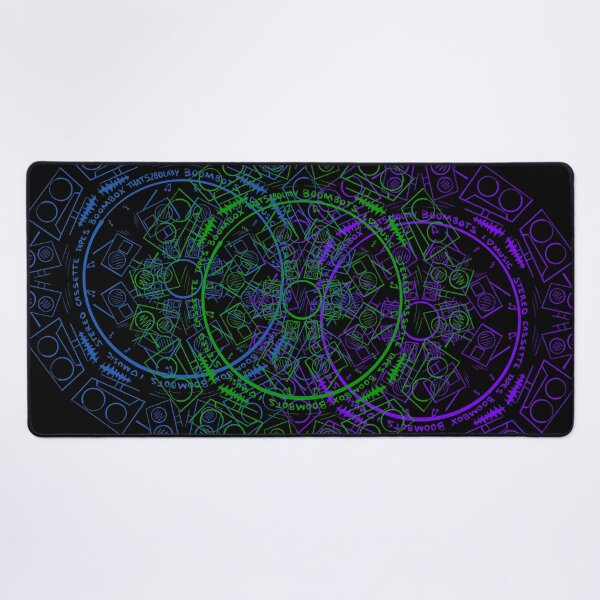 Item preview, Radial Kaleidoscope Bots - Blue Green Purple Music Robots designed and sold by that5280lady.