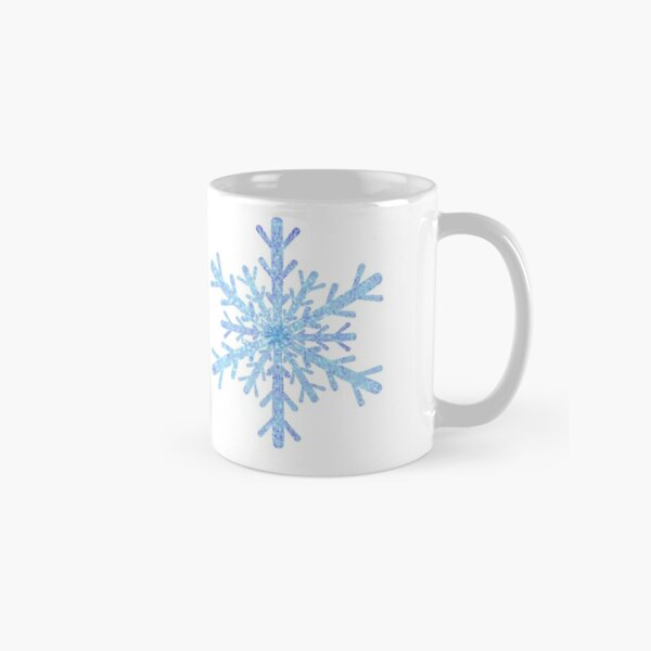 Teal Life is Good Snowflakes Acrylic Travel Mug
