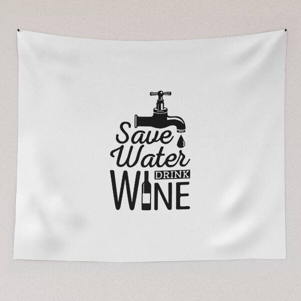 Item preview, Save Water Drink Wine Love wine Red Wine Cocktail party Humourrose Rouge Francaise Idea Gift Premium Apparel Funny Holiday Xmas designed and sold by DesignByHeartUK.