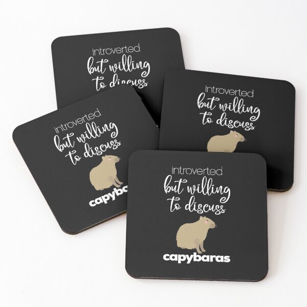 Item preview, Introverted But Willing To Discuss Capybaras designed and sold by DesignoresLTD.