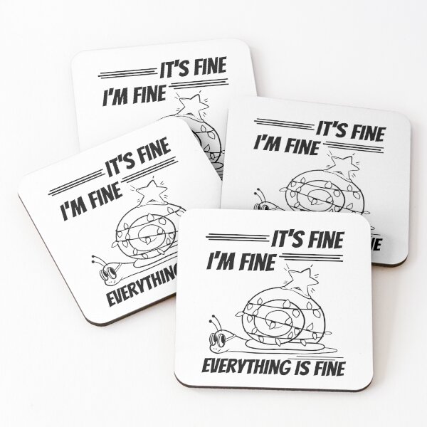 Item preview, Im Fine Everything Is Fine Christmas designed and sold by reka88.