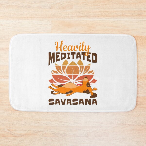 Item preview, Heavily Meditated Savasana Dog, Funny Meditation designed and sold by Maria Garcia.