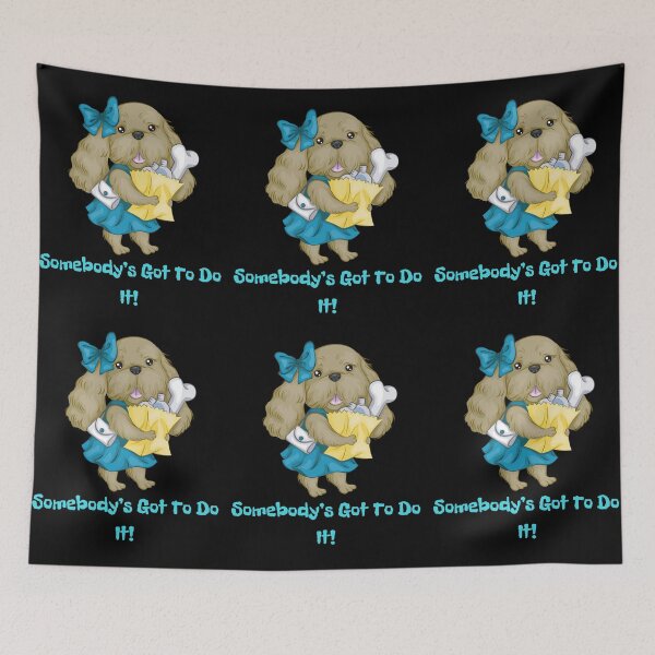 Item preview, Cute Dog Shopping-Somebody’s Got To Do It! designed and sold by Trendi61.