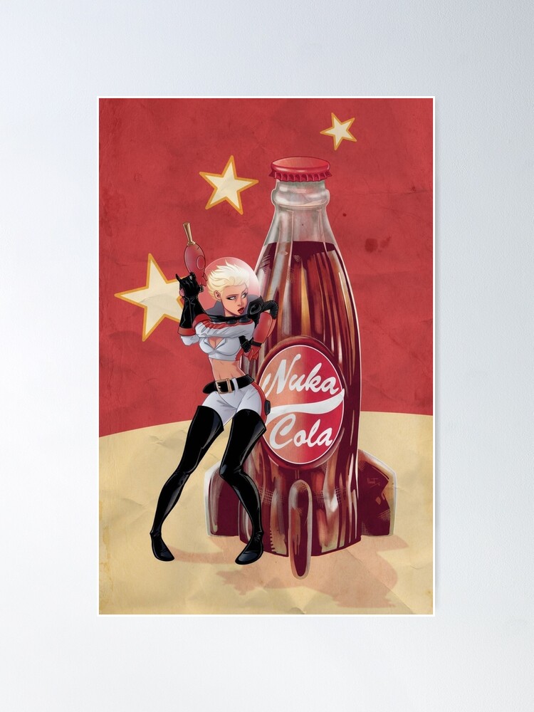 Poster for Sale mit Nuka Cola Cola Mädchen von Vintage-Travler