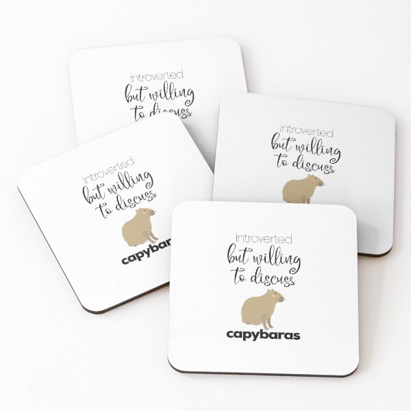 Item preview, Introverted But Willing To Discuss Capybaras Funny designed and sold by DesignoresLTD.