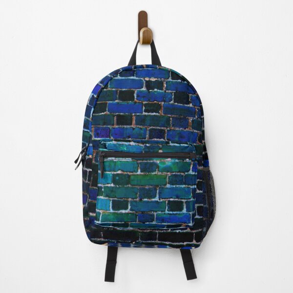 Item preview, Brick Wall Blue Turquoise Teal designed and sold by 2sweetsDesign.