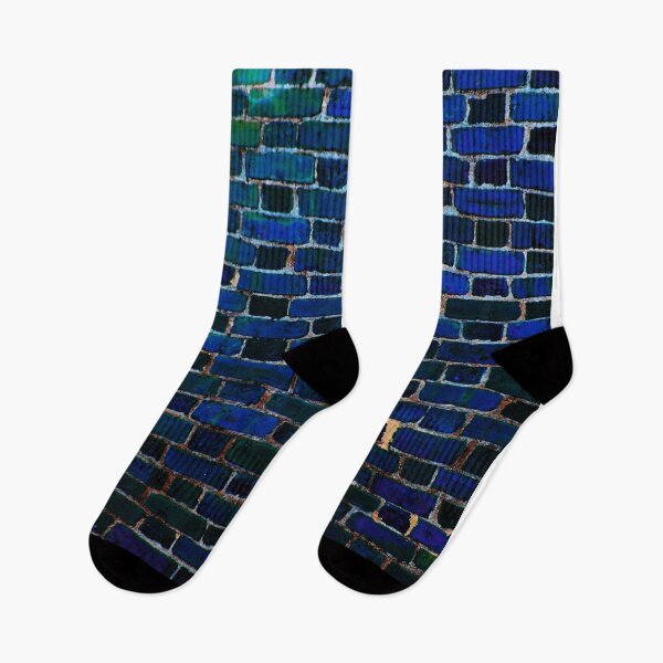 Item preview, Brick Wall Blue Turquoise Teal designed and sold by 2sweetsDesign.