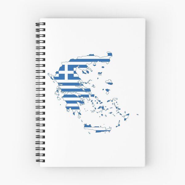 Item preview, The flag of Greece on her map designed and sold by portokalis.