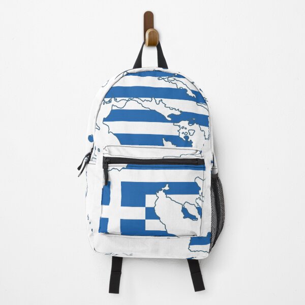 Item preview, The flag of Greece on her map designed and sold by portokalis.
