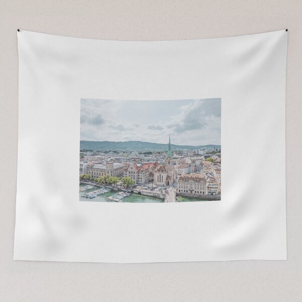 Item preview, Zurich Old Town from Grossmunster Church, Zurich, Switzerland #2 designed and sold by ywphotos.