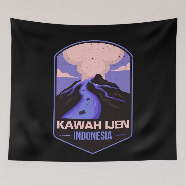 Item preview, Kawah Ijen Jawa Timur Volcano Erupted East Java Indonesia designed and sold by TravelHappiness.