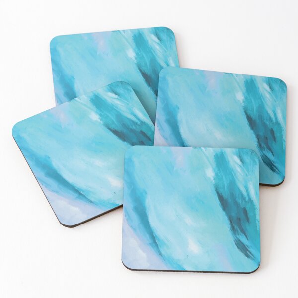 Item preview, Light blue colored Brush strokes abstract  designed and sold by Abbara.