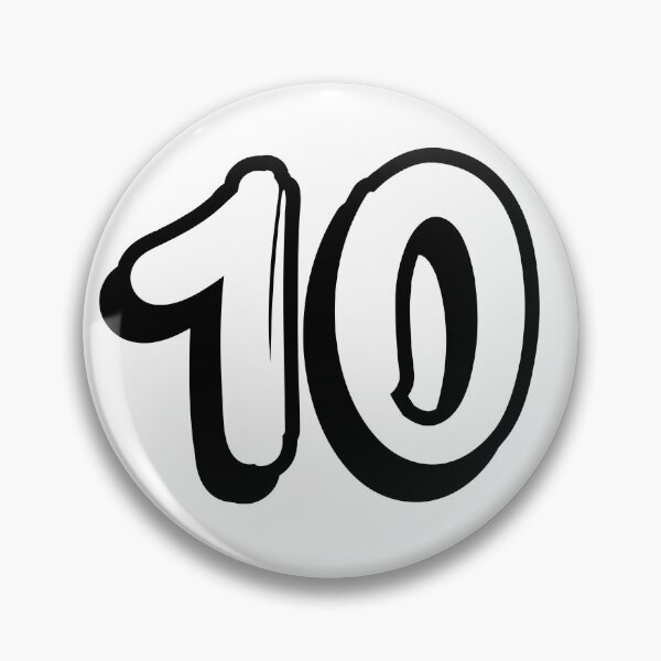 Item preview, Balloon numbers - Number 10 - Fancy Number 10 - Sports numbers designed and sold by TheWrightLife.