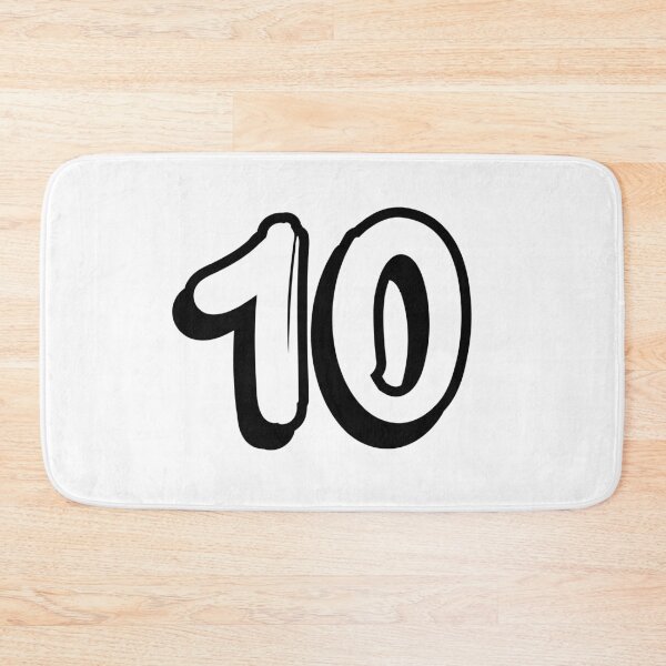 Item preview, Balloon numbers - Number 10 - Fancy Number 10 - Sports numbers designed and sold by TheWrightLife.