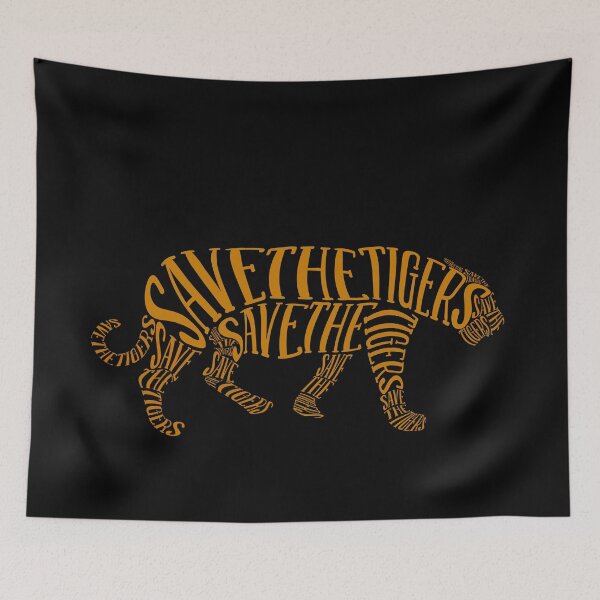 Item preview, Save The Tigers Typography designed and sold by DottirMcQueen.