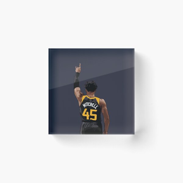 Item preview, Donovan Mitchell Vector Back Black Qiangy designed and sold by qiangdade.