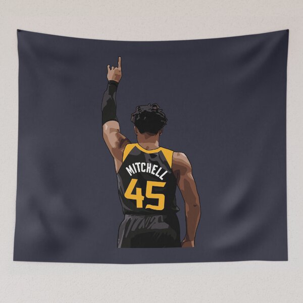 Item preview, Donovan Mitchell Vector Back Black Qiangy designed and sold by qiangdade.