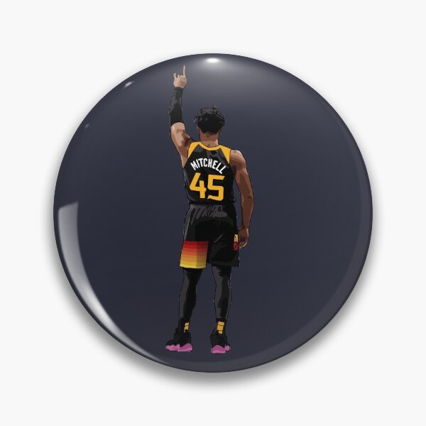 Item preview, Donovan Mitchell Vector Back Black Qiangy designed and sold by qiangdade.