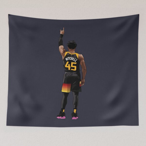 Item preview, Donovan Mitchell Vector Back Black Qiangy designed and sold by qiangdade.