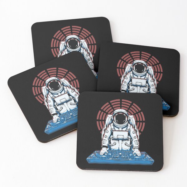 Item preview, DJ Astronaut playing music designed and sold by coffeeapparel.