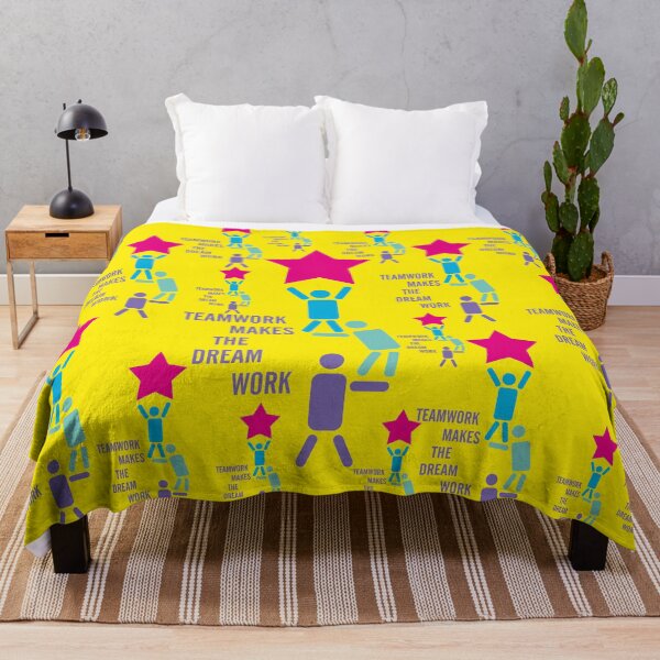 Item preview, Teamwork makes the dream work, motivation quote, team building designed and sold by Mauswohn.