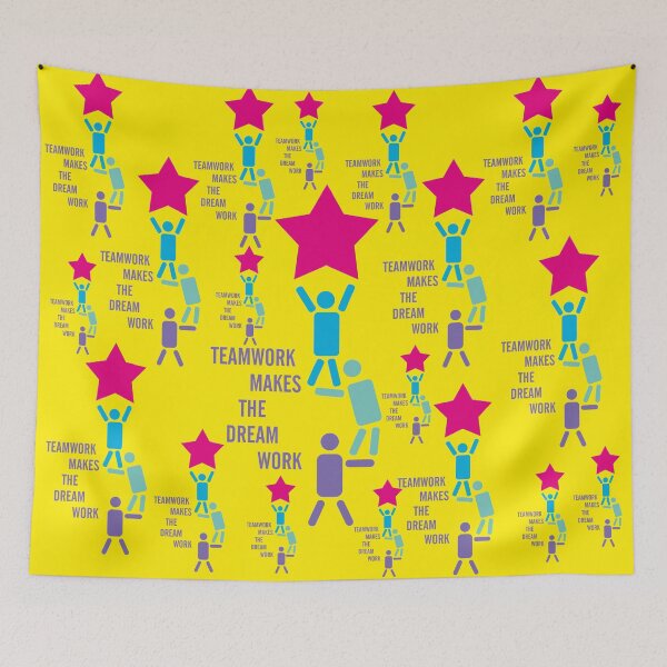 Item preview, Teamwork makes the dream work, motivation quote, team building designed and sold by Mauswohn.