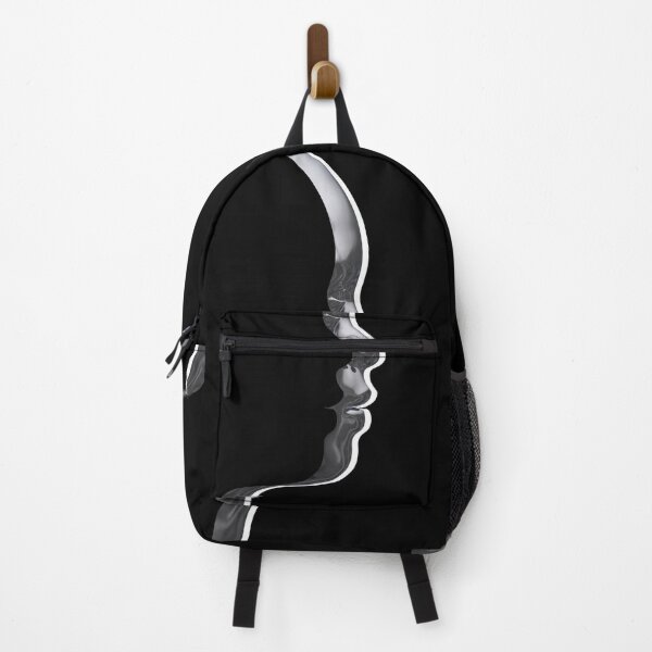 Item preview, Black Silver White Silhouette Profile Op Art designed and sold by hyproinc.
