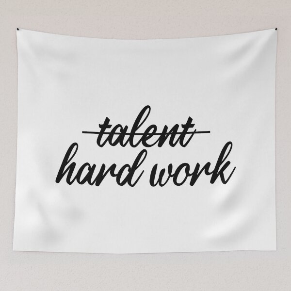 Item preview, It's not talent, it's hard work (Cursive) designed and sold by eddsi.