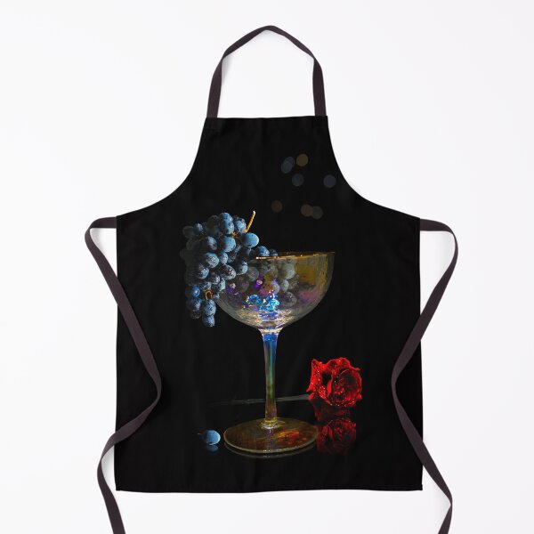 Item preview, Wine Glass Vignette (Red Rose) designed and sold by Alisonchambers2.