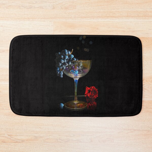 Item preview, Wine Glass Vignette (Red Rose) designed and sold by Alisonchambers2.