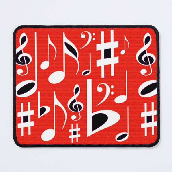 Item preview, Music Notes Red Retro Design designed and sold by SillaHoekstra.