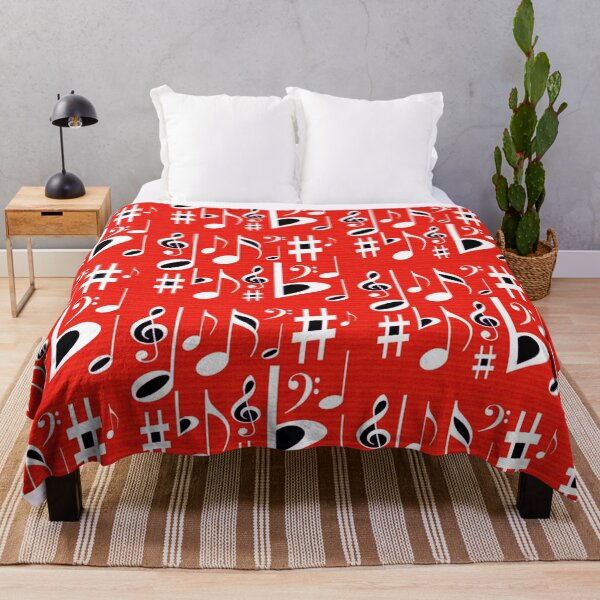 Item preview, Music Notes Red Retro Design designed and sold by SillaHoekstra.