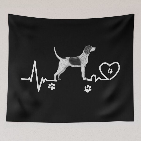 Item preview, Bluetick Coonhound Dog Heartbeat designed and sold by Boum04.
