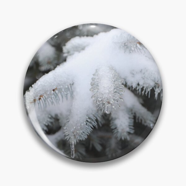 Item preview, Icy Colorado Blue Spruce Tree Branch Covered with Snow  designed and sold by JariHawk.